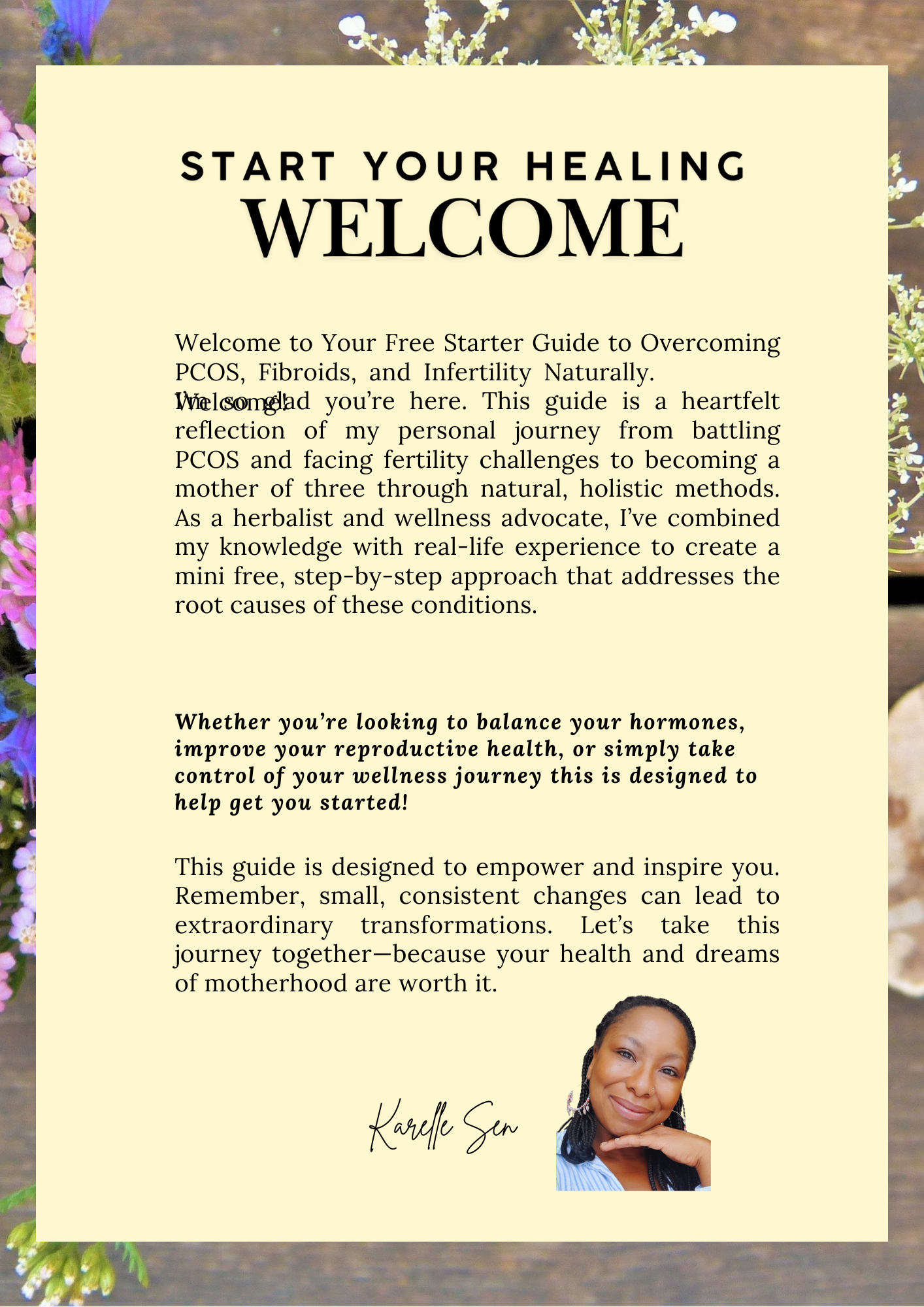 How I Beat PCOS Naturally Starter Guide