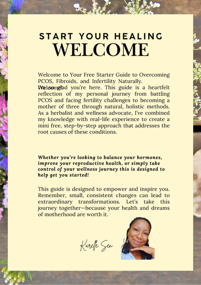 How I Beat PCOS Naturally Starter Guide